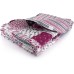Freya Quilted Bedspread Pink Purple Patchwork