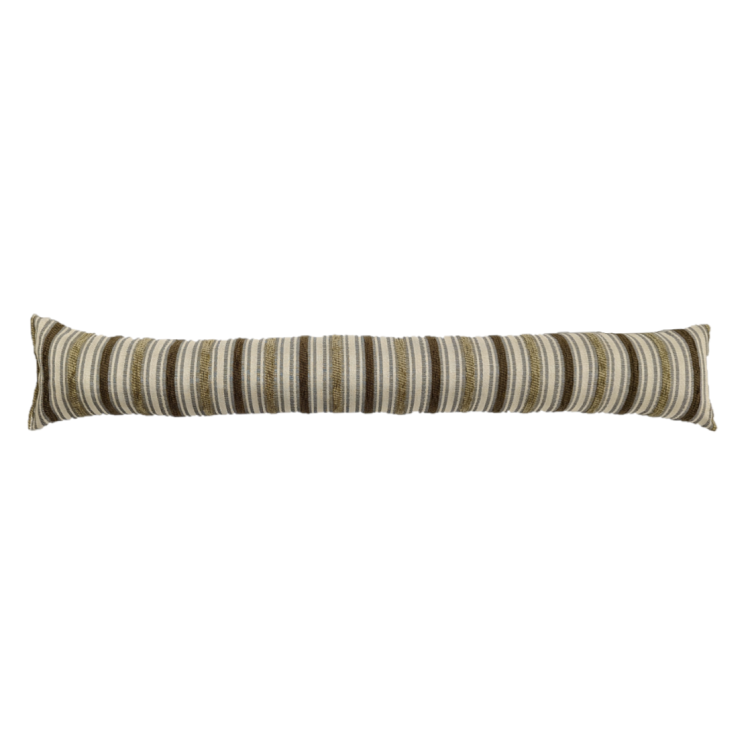 Draft Excluder Door Cushion Brown Stripe