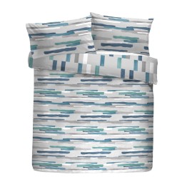 Clifton Duvet Cover Set in Teal or Green