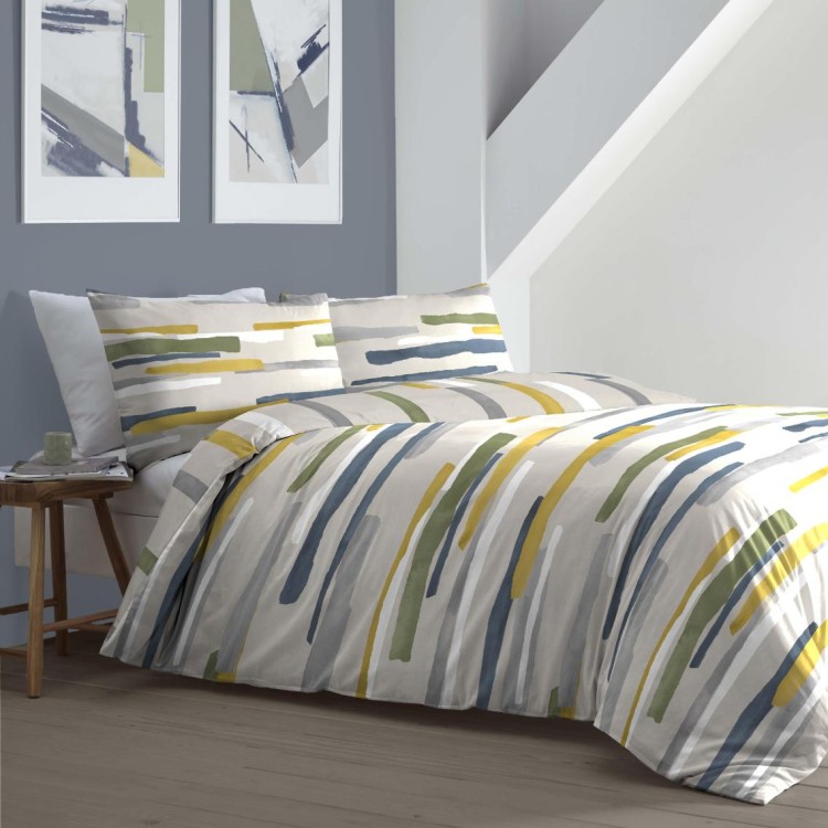Clifton Green Duvet Cover Set Single Bed