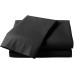 Restmor Percale Range Flat Sheet Double Black