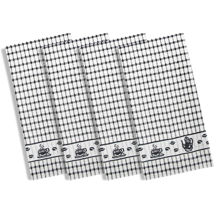 Coffee Time T Towel Range (12pack) Black