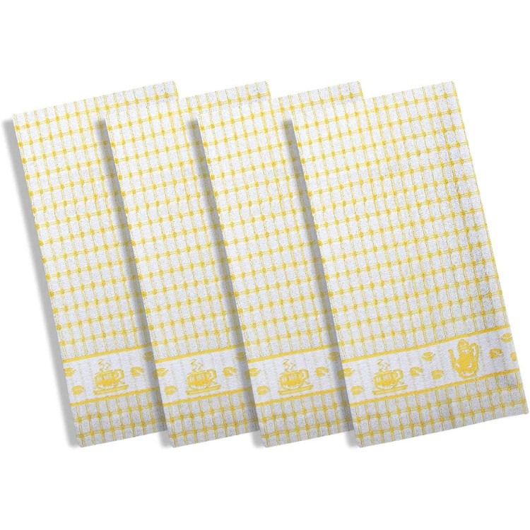 Coffee Time T Towel Range (12pack) Yellow