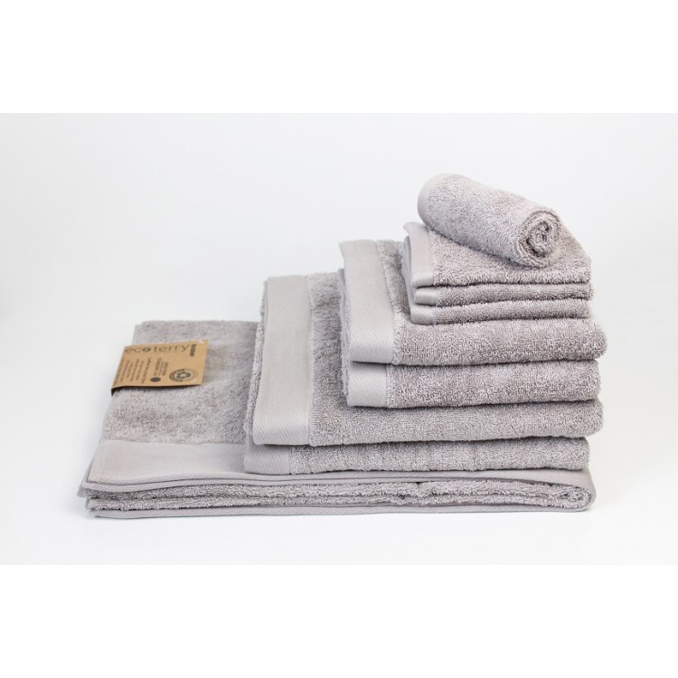 Restmor Eco Terry Face Cloth Silver