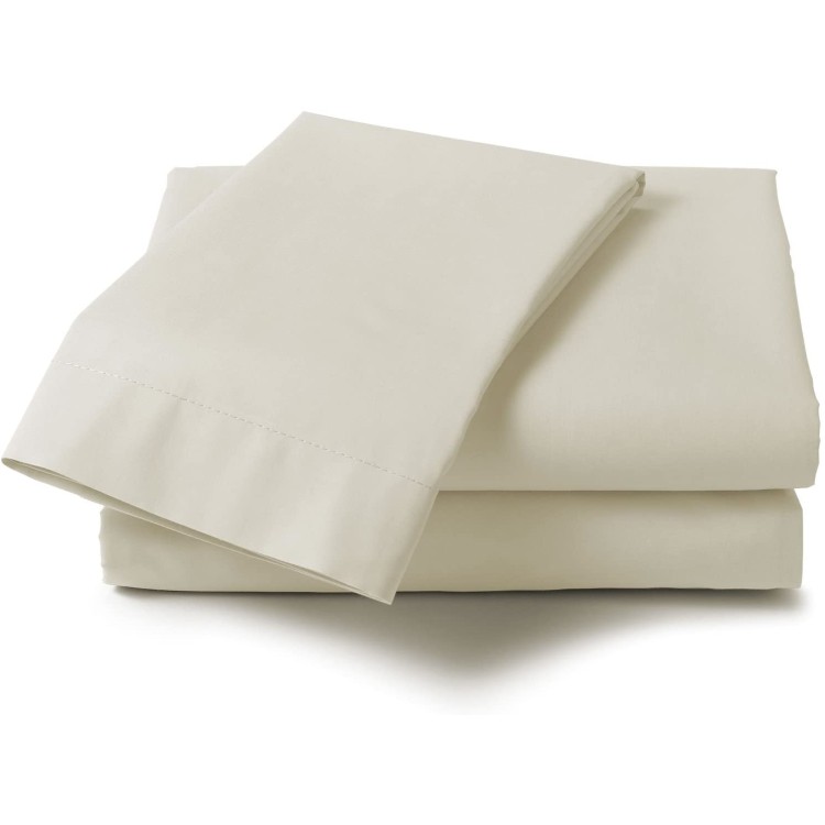Restmor Percale Range Flat Sheet Double Ivory