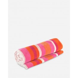 Stripe Beach Towel Pink