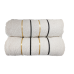 Stripe Towel Bath Towel White/Natural