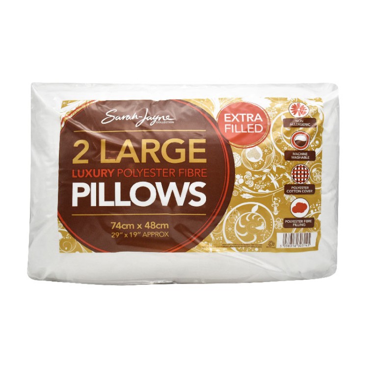 Sara Jayne Luxury Extra Filled Pillow Pair