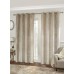 Velvet Effect Ringtop Curtains in Natural colour 66x72"