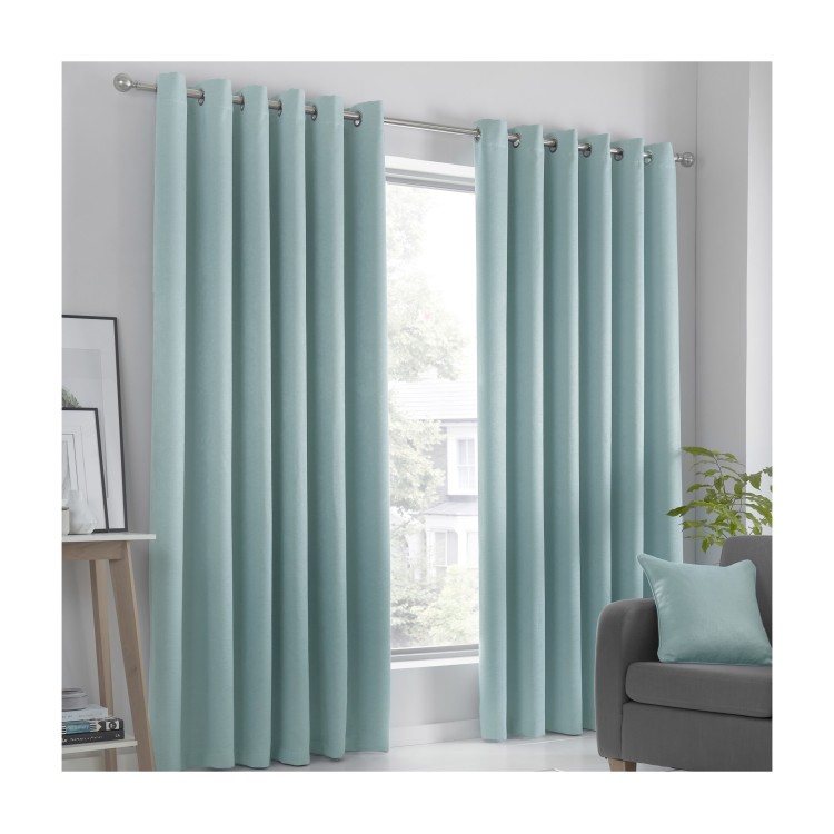 Strata Semi Block Out Ring top RMC Duck Egg Blue 90x72"