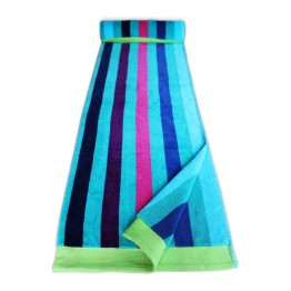 Beach Towel - Multistripe Blue