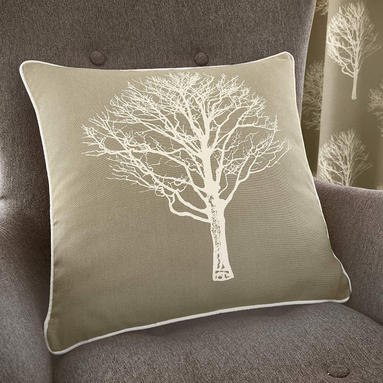 Woodland Tree Cushion Covers Linen