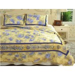 Provencal printed quilted bedspread