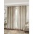 Velvet Effect Ringtop Curtains in Natural colour 66x72"